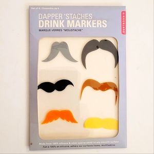 Mustache drink markers